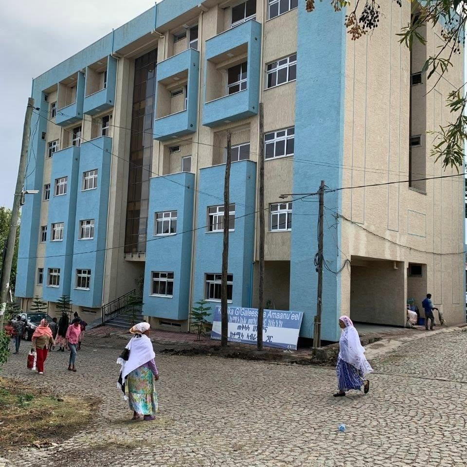 Dr. Amanuel Hospital modern building exterior